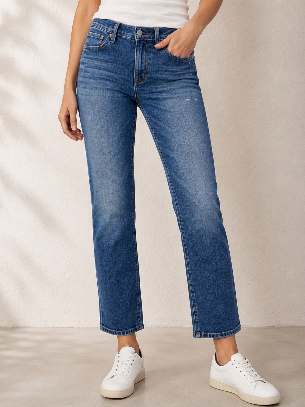 Citizens Of Humanity Blue Straight Leg Jeans